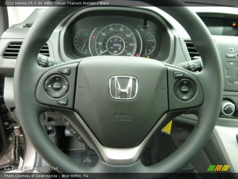 Urban Titanium Metallic / Black 2012 Honda CR-V EX 4WD