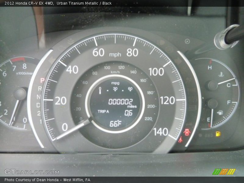 Urban Titanium Metallic / Black 2012 Honda CR-V EX 4WD