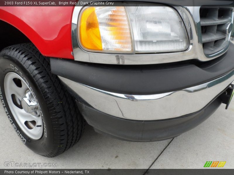 Bright Red / Dark Graphite Grey 2003 Ford F150 XL SuperCab