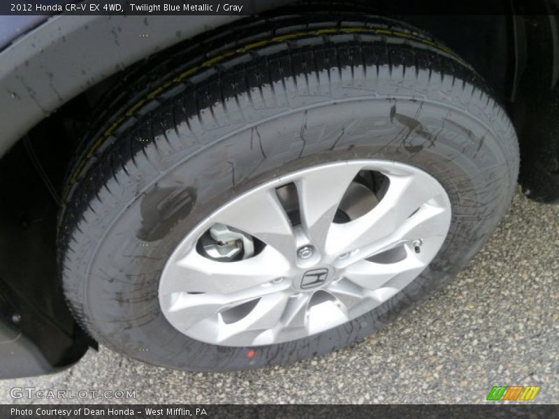 Twilight Blue Metallic / Gray 2012 Honda CR-V EX 4WD