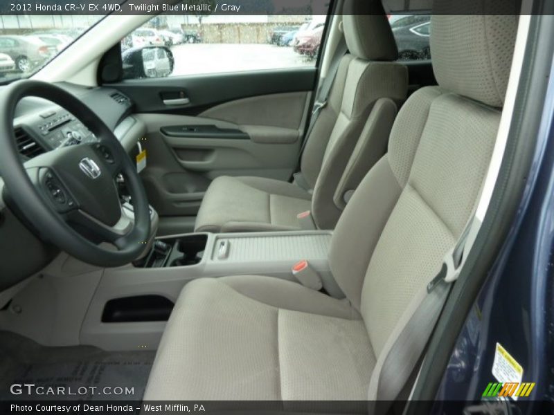 Twilight Blue Metallic / Gray 2012 Honda CR-V EX 4WD