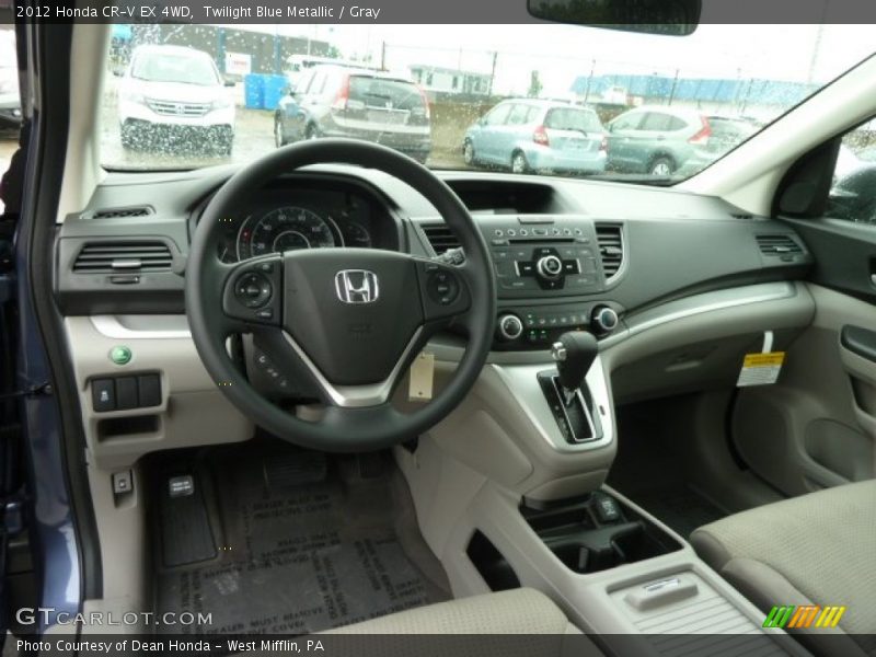 Twilight Blue Metallic / Gray 2012 Honda CR-V EX 4WD