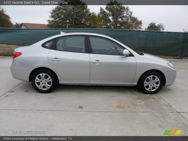 Liquid Silver / Gray 2010 Hyundai Elantra GLS
