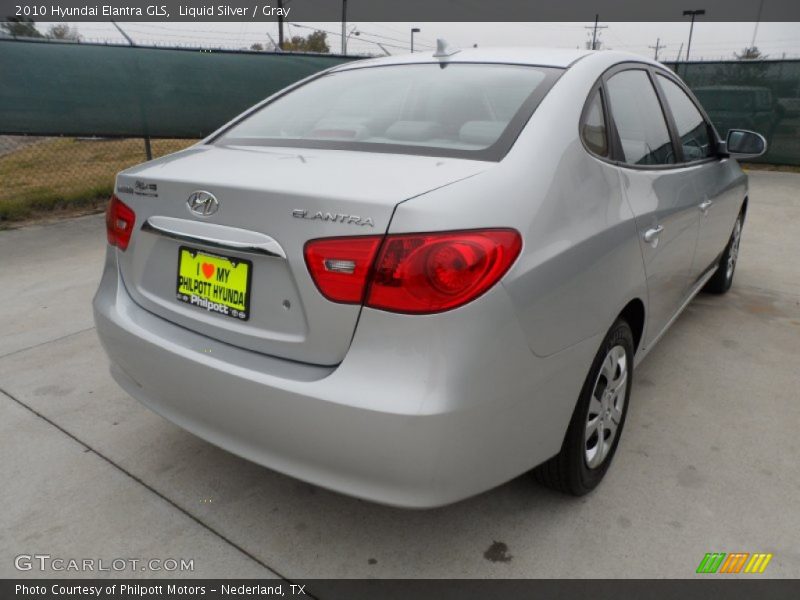 Liquid Silver / Gray 2010 Hyundai Elantra GLS