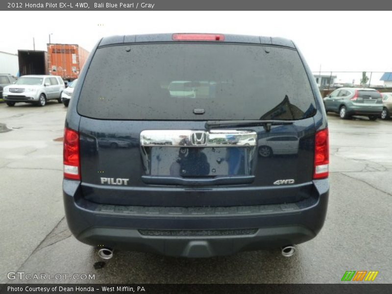 Bali Blue Pearl / Gray 2012 Honda Pilot EX-L 4WD