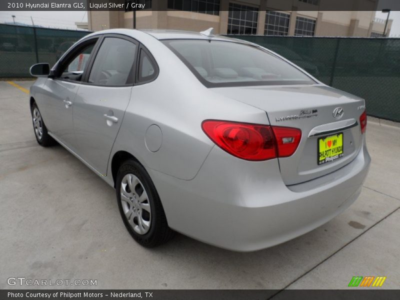 Liquid Silver / Gray 2010 Hyundai Elantra GLS