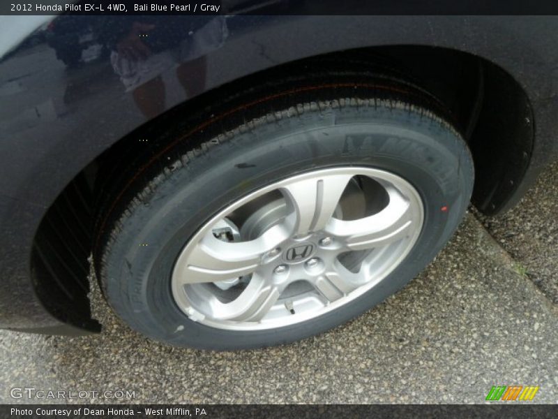 Bali Blue Pearl / Gray 2012 Honda Pilot EX-L 4WD