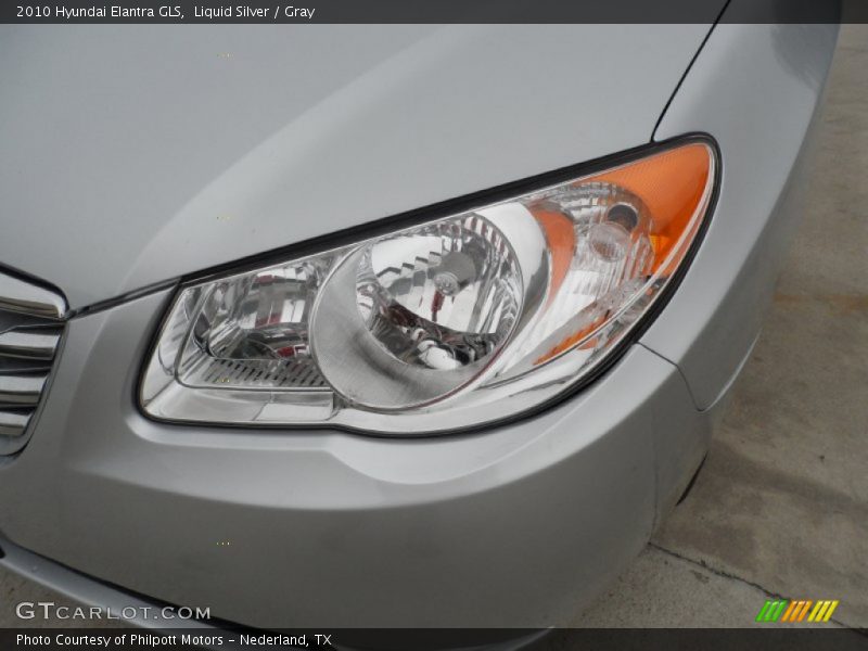 Liquid Silver / Gray 2010 Hyundai Elantra GLS