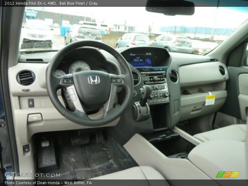 Bali Blue Pearl / Gray 2012 Honda Pilot EX-L 4WD