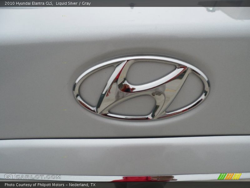 Liquid Silver / Gray 2010 Hyundai Elantra GLS