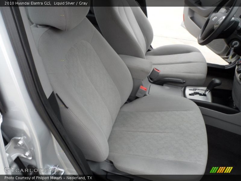 Liquid Silver / Gray 2010 Hyundai Elantra GLS