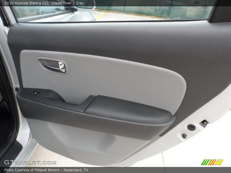 Liquid Silver / Gray 2010 Hyundai Elantra GLS