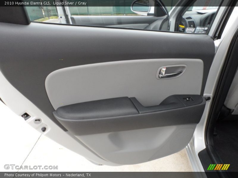 Liquid Silver / Gray 2010 Hyundai Elantra GLS