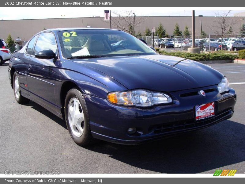 Navy Blue Metallic / Neutral 2002 Chevrolet Monte Carlo SS