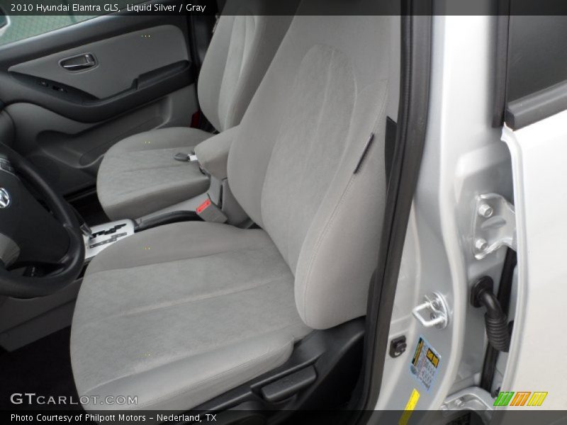 Liquid Silver / Gray 2010 Hyundai Elantra GLS