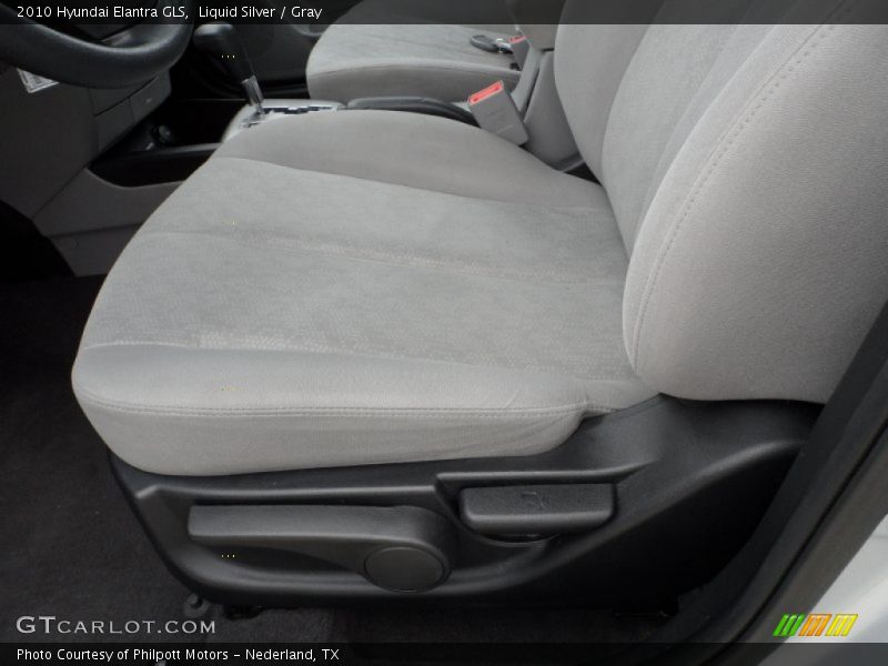 Liquid Silver / Gray 2010 Hyundai Elantra GLS