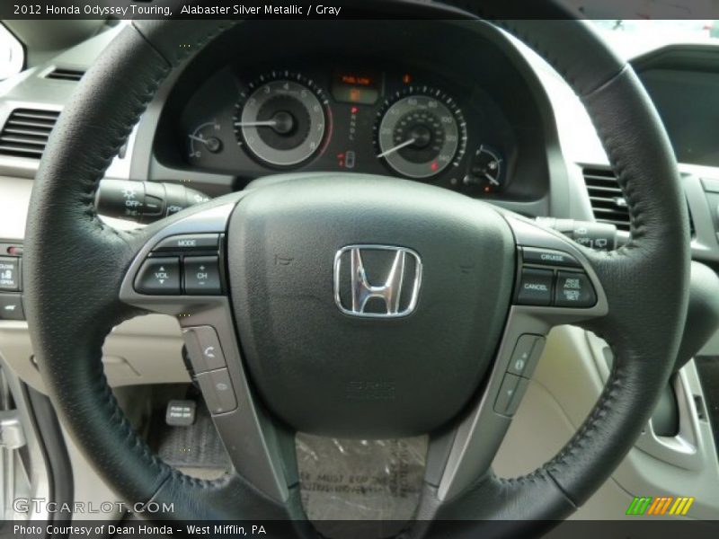 Alabaster Silver Metallic / Gray 2012 Honda Odyssey Touring