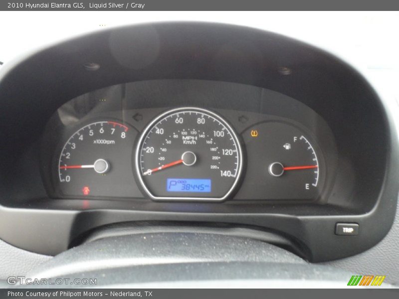 Liquid Silver / Gray 2010 Hyundai Elantra GLS