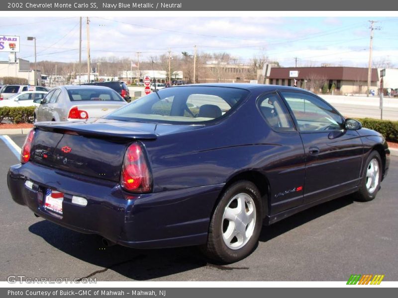 Navy Blue Metallic / Neutral 2002 Chevrolet Monte Carlo SS