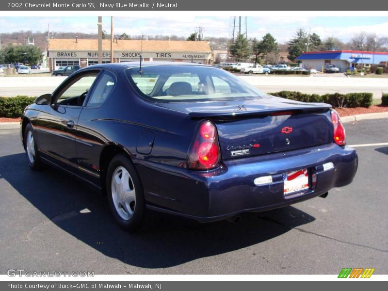 Navy Blue Metallic / Neutral 2002 Chevrolet Monte Carlo SS