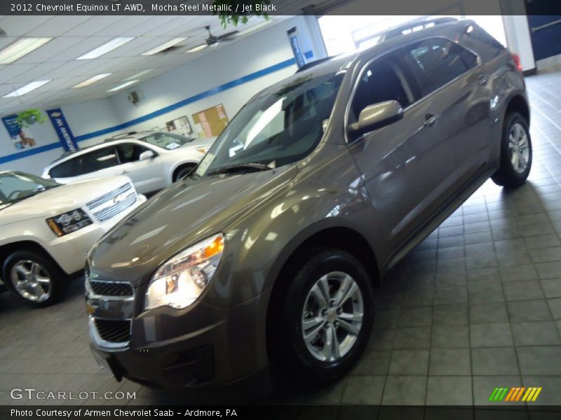 Mocha Steel Metallic / Jet Black 2012 Chevrolet Equinox LT AWD