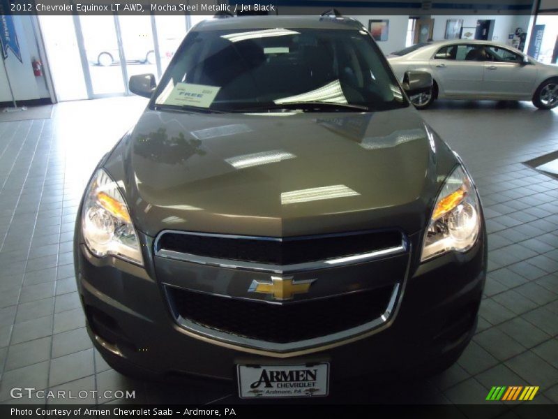 Mocha Steel Metallic / Jet Black 2012 Chevrolet Equinox LT AWD