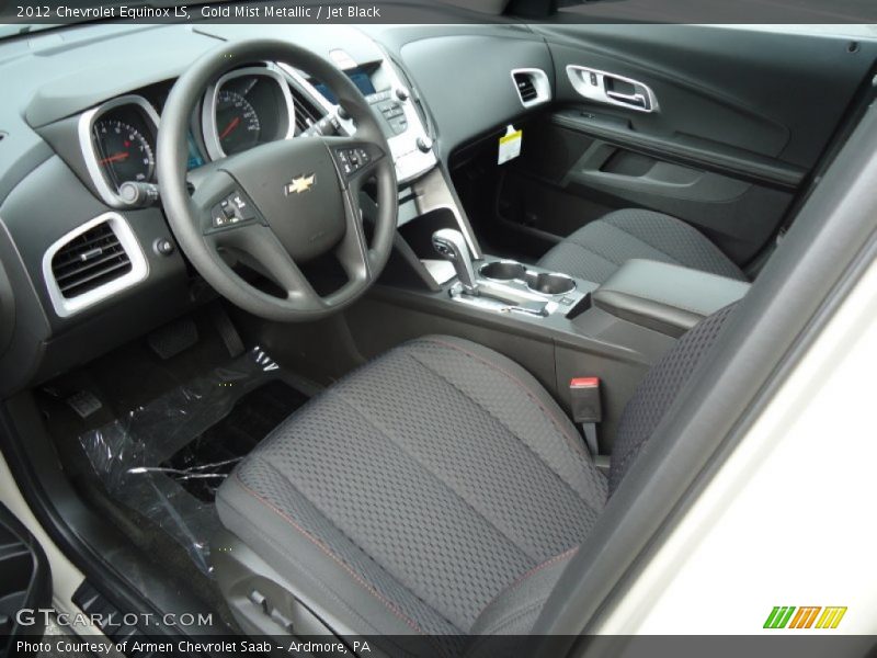 Gold Mist Metallic / Jet Black 2012 Chevrolet Equinox LS