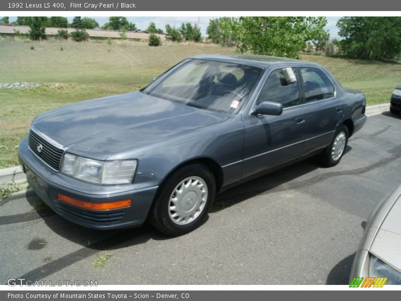 Flint Gray Pearl / Black 1992 Lexus LS 400