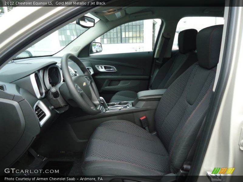 Gold Mist Metallic / Jet Black 2012 Chevrolet Equinox LS