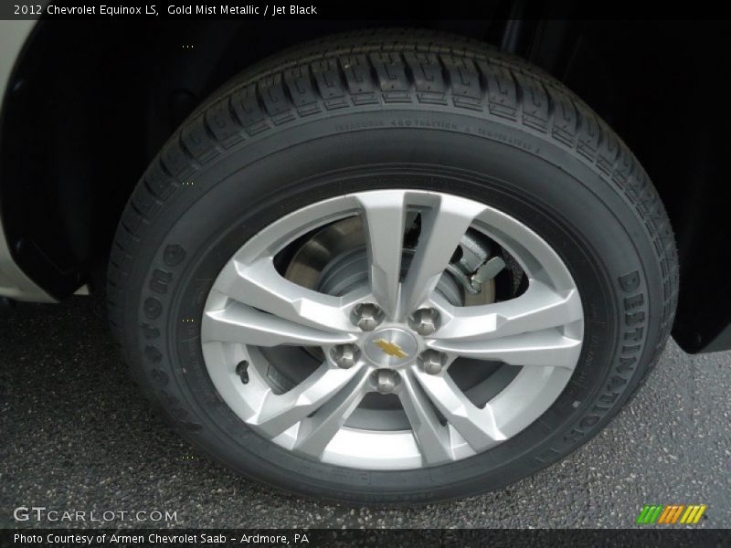 Gold Mist Metallic / Jet Black 2012 Chevrolet Equinox LS