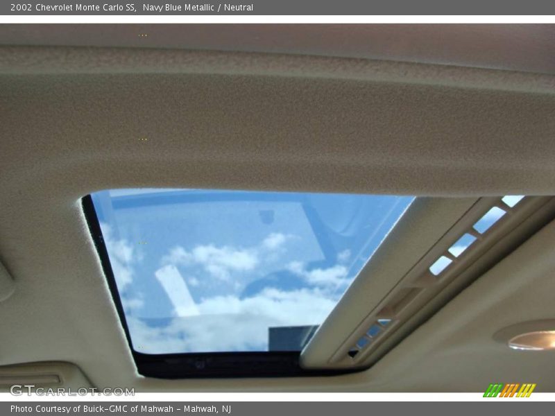 Navy Blue Metallic / Neutral 2002 Chevrolet Monte Carlo SS