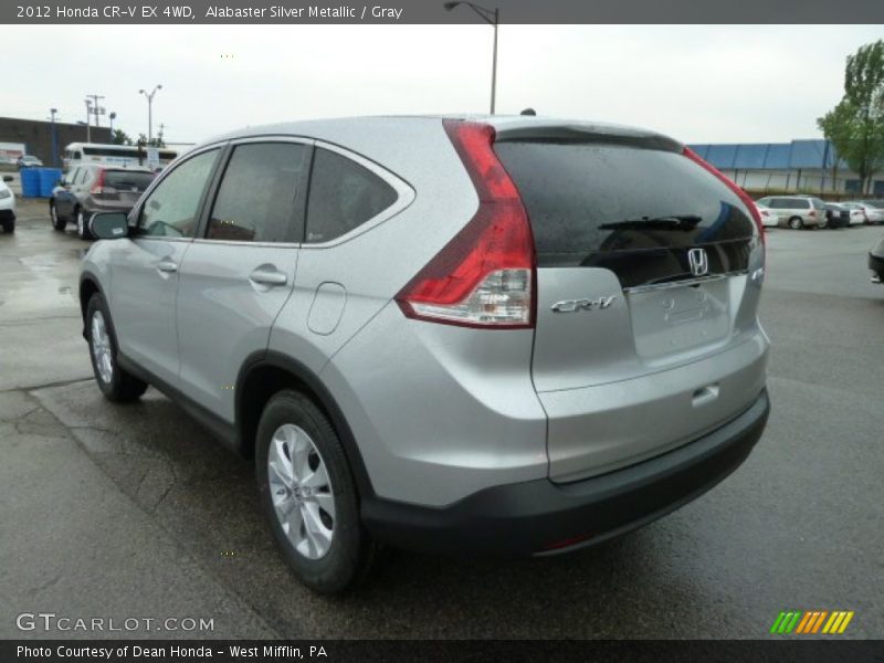 Alabaster Silver Metallic / Gray 2012 Honda CR-V EX 4WD