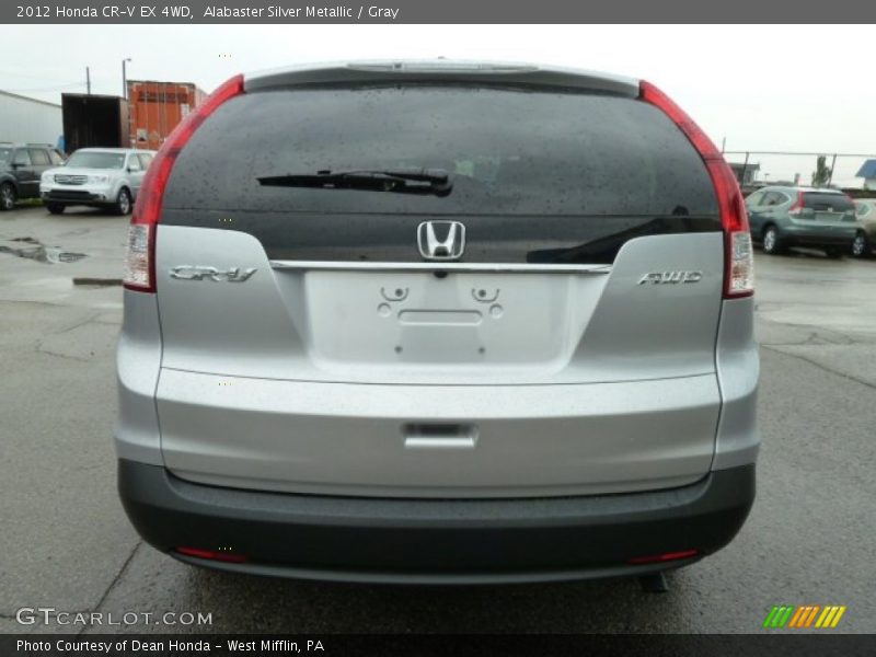 Alabaster Silver Metallic / Gray 2012 Honda CR-V EX 4WD