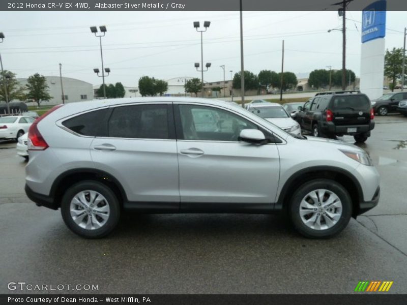 Alabaster Silver Metallic / Gray 2012 Honda CR-V EX 4WD