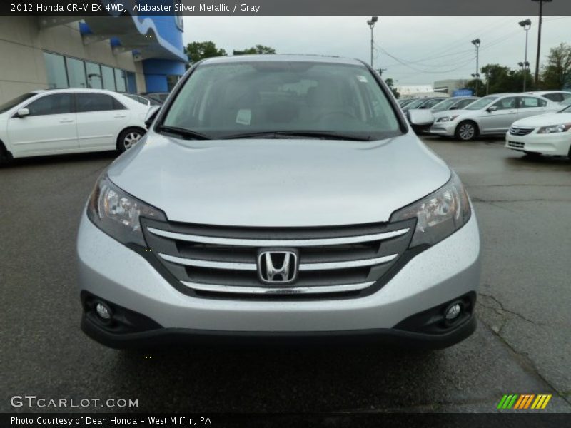 Alabaster Silver Metallic / Gray 2012 Honda CR-V EX 4WD
