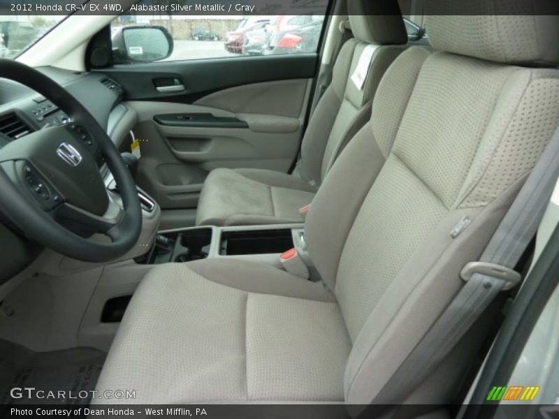 Alabaster Silver Metallic / Gray 2012 Honda CR-V EX 4WD