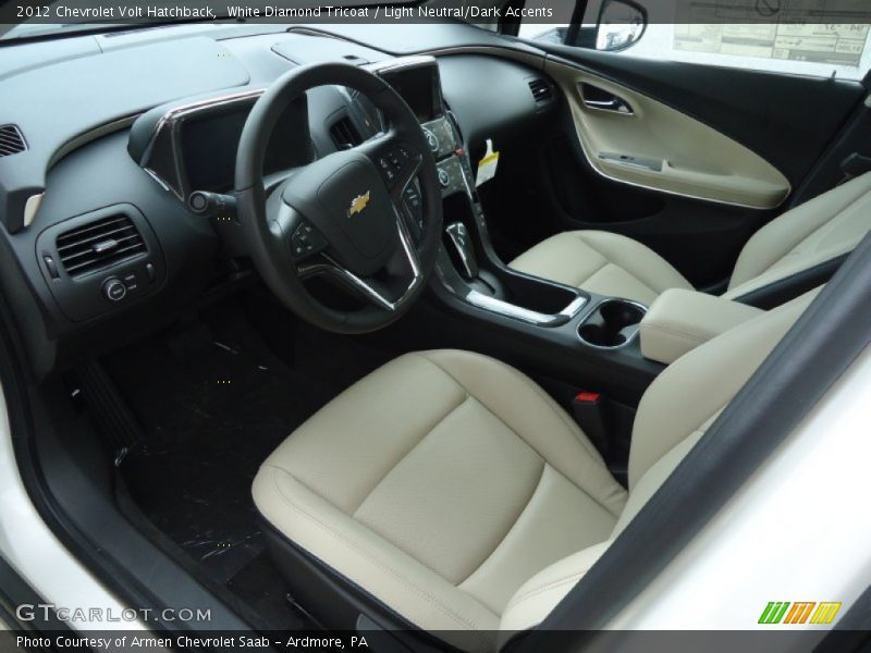 Light Neutral/Dark Accents Interior - 2012 Volt Hatchback 