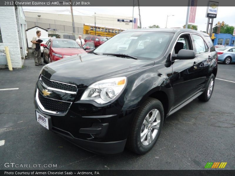 Black / Jet Black 2012 Chevrolet Equinox LS AWD