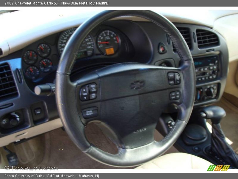 Navy Blue Metallic / Neutral 2002 Chevrolet Monte Carlo SS