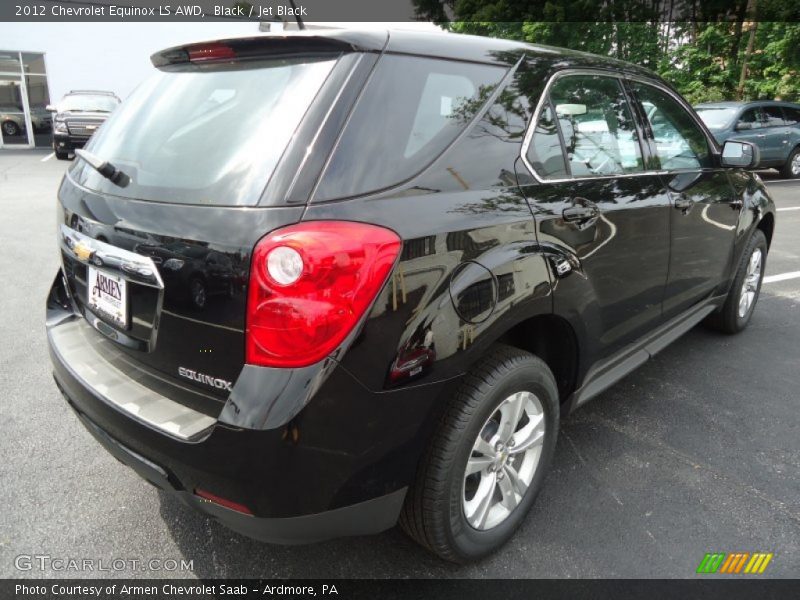 Black / Jet Black 2012 Chevrolet Equinox LS AWD