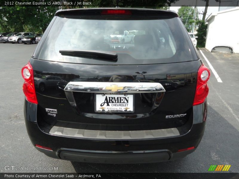 Black / Jet Black 2012 Chevrolet Equinox LS AWD