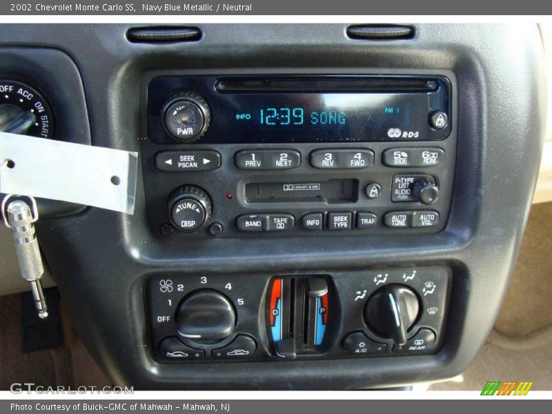 Navy Blue Metallic / Neutral 2002 Chevrolet Monte Carlo SS
