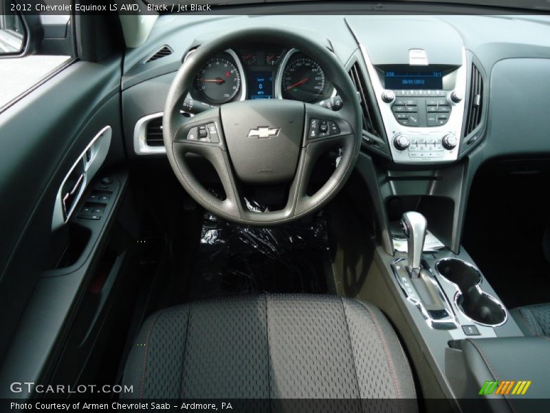 Black / Jet Black 2012 Chevrolet Equinox LS AWD