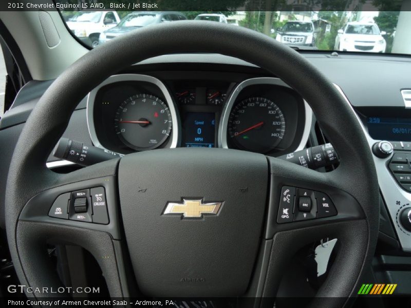 Black / Jet Black 2012 Chevrolet Equinox LS AWD