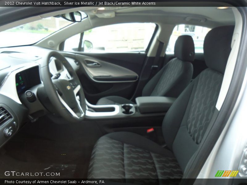  2012 Volt Hatchback Jet Black/Ceramic White Accents Interior