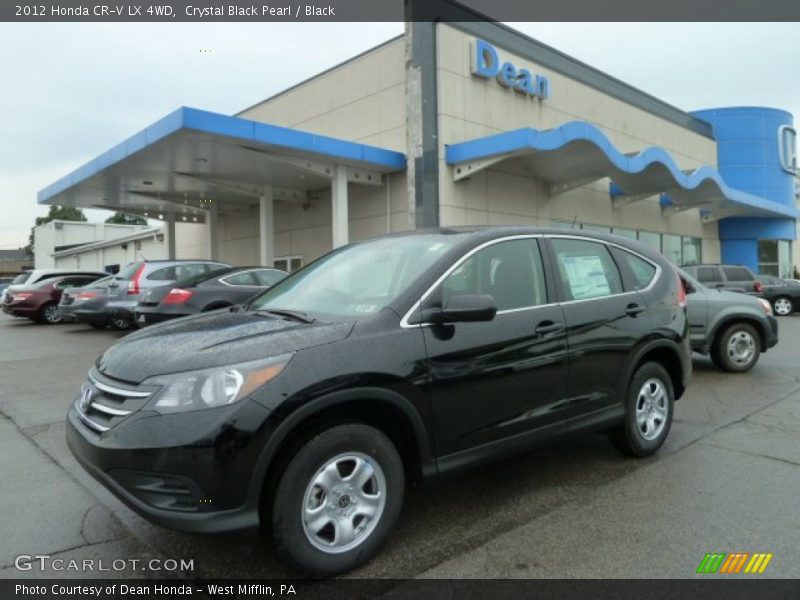 Crystal Black Pearl / Black 2012 Honda CR-V LX 4WD