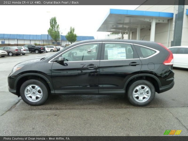 Crystal Black Pearl / Black 2012 Honda CR-V LX 4WD