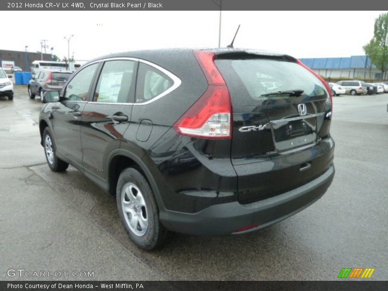 Crystal Black Pearl / Black 2012 Honda CR-V LX 4WD