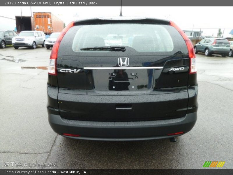 Crystal Black Pearl / Black 2012 Honda CR-V LX 4WD