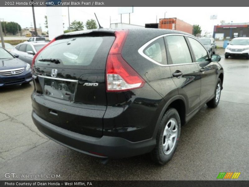 Crystal Black Pearl / Black 2012 Honda CR-V LX 4WD